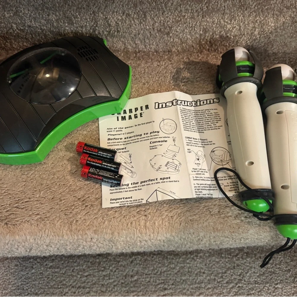 Sharper Image Green and Black Virtual Pong Set